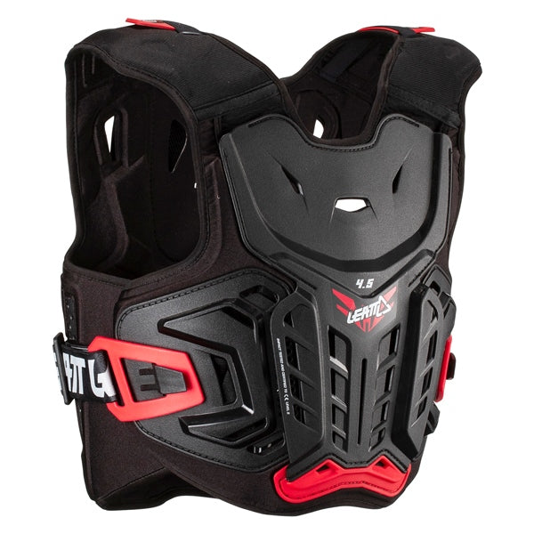 LEATT CHEST PROTEC 4.5 JR Black/Red SM-MD - Driven Powersports