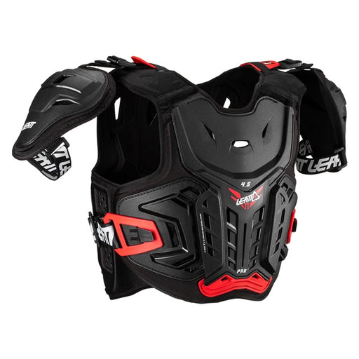 LEATT CHEST PROTEC 4.5 PRO JR Black/Red SM-MD - Driven Powersports