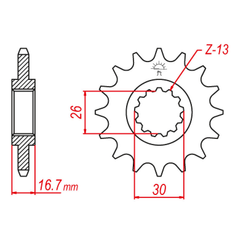 JT SPROCKETS SPROCKET FRONT 525 15T - Driven Powersports