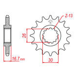 JT SPROCKETS SPROCKET FRONT 525 15T - Driven Powersports