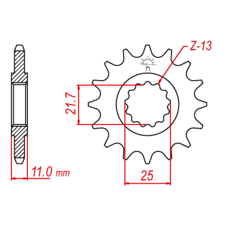 JT SPROCKETS SPROCKET FRONT 530 16T - Driven Powersports