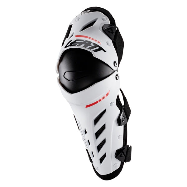 Leatt Dual Axis Knee & Shin Guard White LG-XL - Driven Powersports