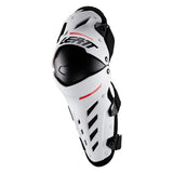 Leatt Dual Axis Knee & Shin Guard White LG-XL - Driven Powersports