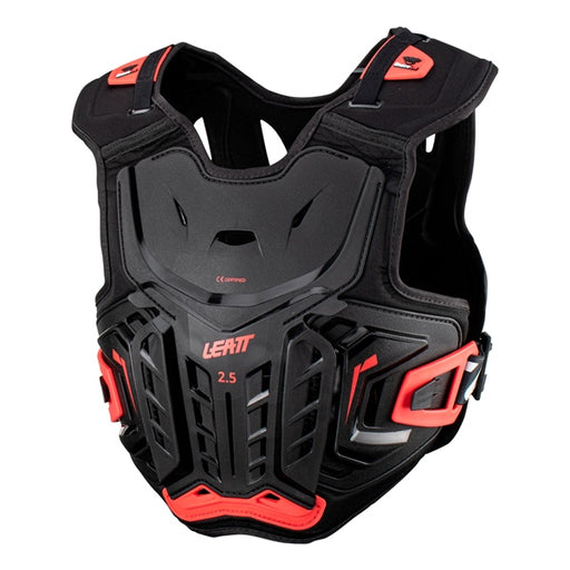 LEATT CHEST PROTECT 2.5 JR Black/Red SM-MD - Driven Powersports