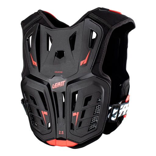 LEATT CHEST PROTECT 2.5 JR Black/Red SM-MD - Driven Powersports