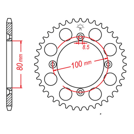 JT SPROCKETS SPROCKET REAR 428 49T - Driven Powersports