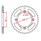 JT SPROCKETS SPROCKET REAR 420 38T - Driven Powersports