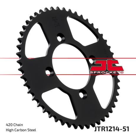 JT SPROCKETS SPROCKET REAR 420 51T - Driven Powersports