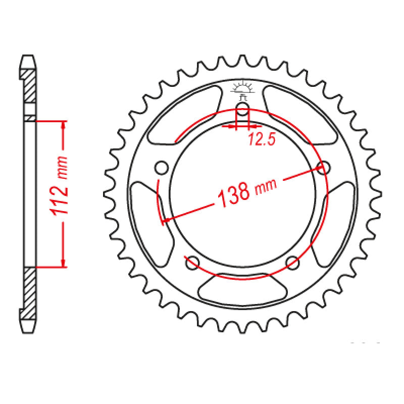 JT SPROCKETS SPROCKET REAR 520 41T - Driven Powersports