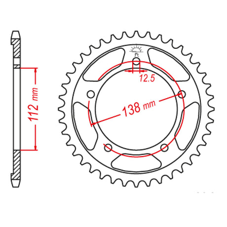 JT SPROCKETS SPROCKET REAR 520 41T - Driven Powersports