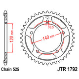 JT SPROCKETS SPROCKET REAR 525 41T - Driven Powersports
