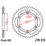 JT SPROCKETS SPROCKET REAR 520 39T - Driven Powersports