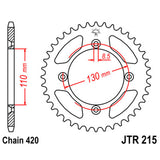 JT SPROCKETS SPROCKET REAR 420 50T - Driven Powersports
