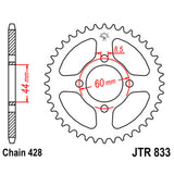 JT SPROCKETS SPROCKET REAR 428 49T - Driven Powersports