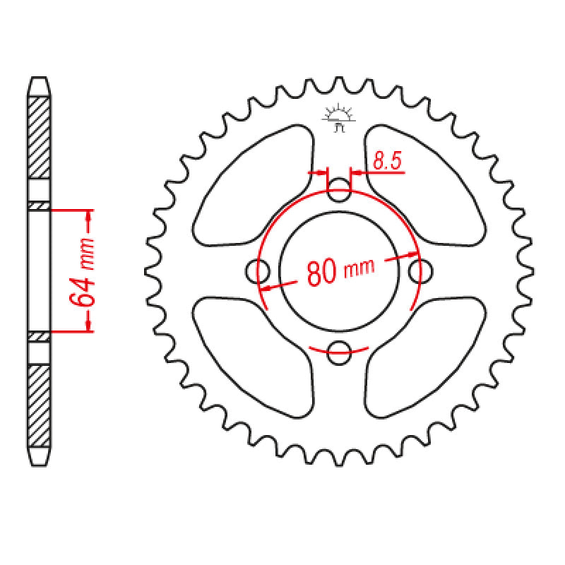 JT SPROCKETS SPROCKET REAR 420 37T - Driven Powersports