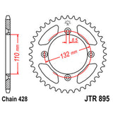 JT SPROCKETS SPROCKET REAR 428 49T - Driven Powersports