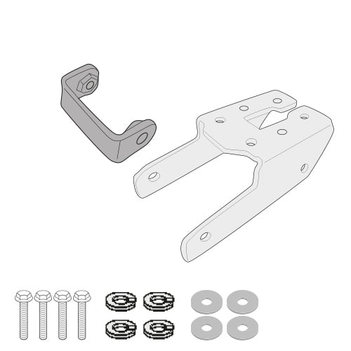 GIVI 4130KIT Adapter Kit for PLX4130 w/o Monorack, fits Kawasaki ZX1002K Ninja 1000 SX