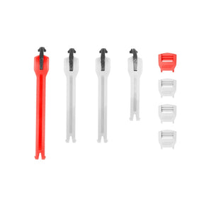 Leatt 4.5/5.5 Flexlock Strap Kit Gray/Red - Driven Powersports