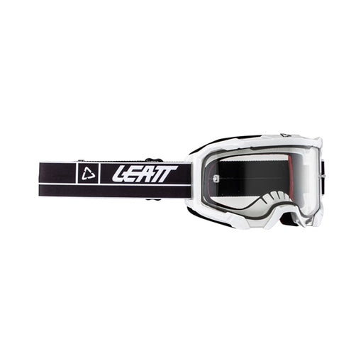 LEATT GOGG VELOCITY 4.5 White/Clear - Driven Powersports