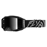 Fly Racing Zone Elite Goggles Black Mirror/Smoke Grey/Black - Driven Powersports
