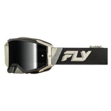 Fly Racing Zone Elite Goggles Black Mirror/Smoke Black/Grey - Driven Powersports