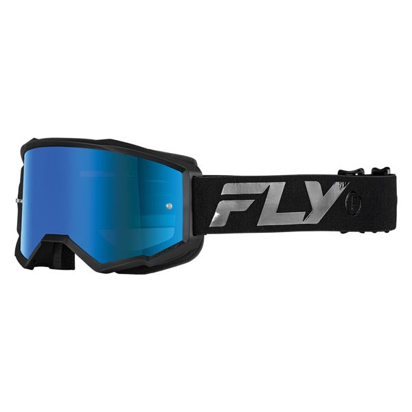 Fly Racing Youth Zone Goggles Sky Blue Mirror/Smoke Black/Black - Driven Powersports
