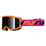 Fly Racing Youth Zone Goggles Silver Mirror/Smoke Red/Grey/Black - Driven Powersports