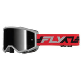 Fly Racing Zone Goggles Silver Mirror/Smoke Orange/Pink/Blac - Driven Powersports