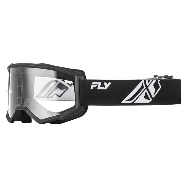 Fly Racing Focus Goggles Clear Black/White - Driven Powersports