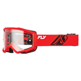 Fly Racing Youth Focus Goggles Clear Red/Black - Driven Powersports