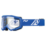 Fly Racing Youth Focus Goggles Clear Blue/Black - Driven Powersports
