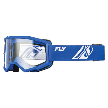 Fly Racing Youth Focus Goggles Clear Blue/Black - Driven Powersports