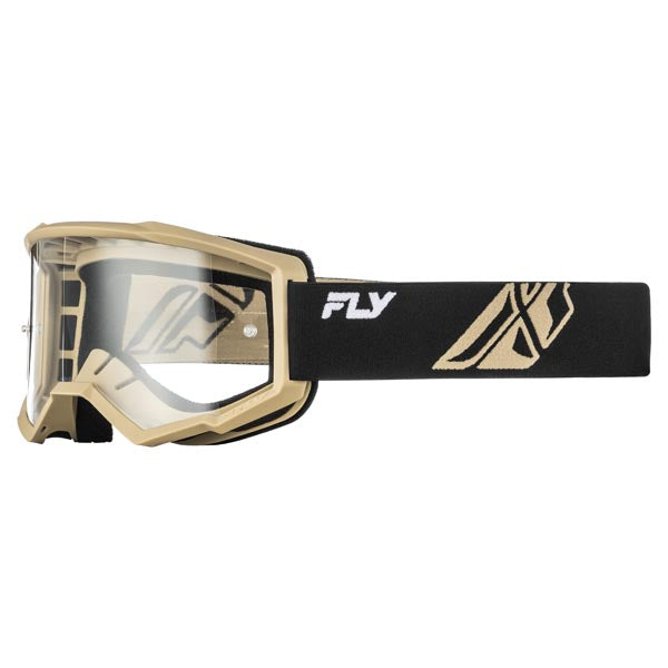 Fly Racing Focus Goggles Clear Black/Khaki - Driven Powersports
