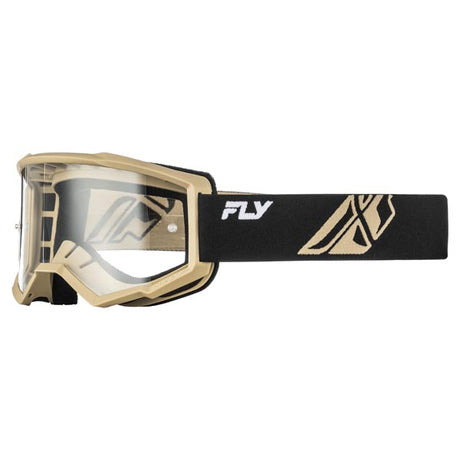 Fly Racing Focus Goggles Clear Black/Khaki - Driven Powersports
