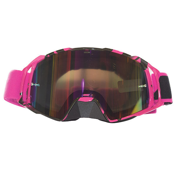 ZOAN DOUBLE LENS GOGGLES Pink Mirror - Driven Powersports