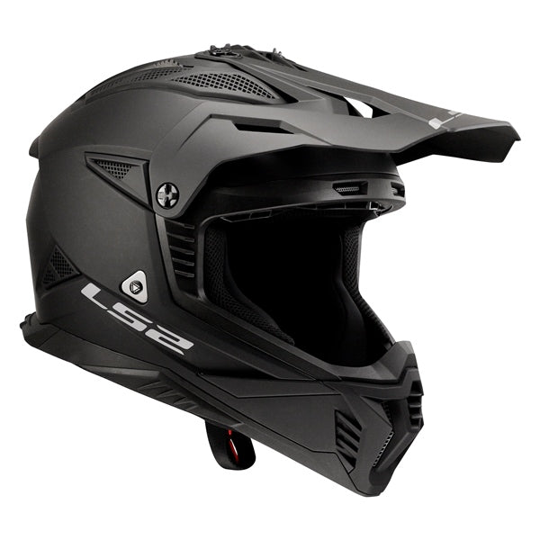 LS2 Gate II Off-road Helmet Solid Matte Black 2XL - Driven Powersports
