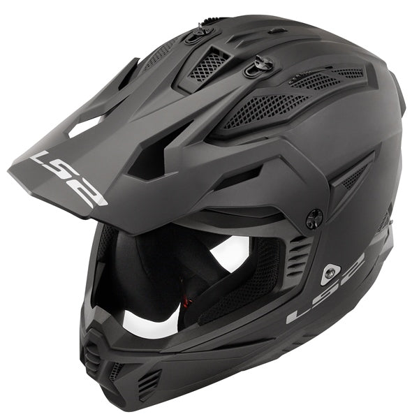 LS2 Gate II Off-road Helmet Solid Matte Black 2XL - Driven Powersports