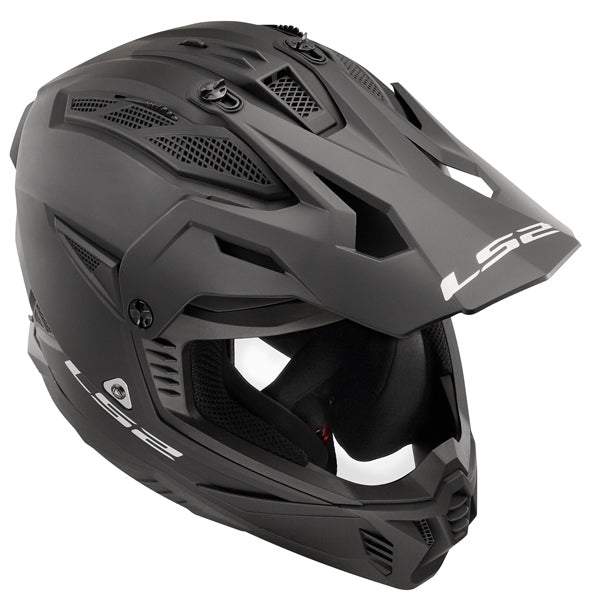LS2 Gate II Off-road Helmet Solid Matte Black 2XL - Driven Powersports