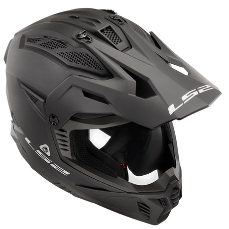 LS2 Gate II Off-road Helmet Solid Matte Black 2XL - Driven Powersports