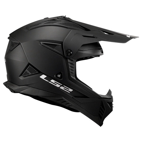 LS2 Gate II Off-road Helmet Solid Matte Black 2XL - Driven Powersports
