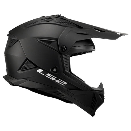 LS2 Gate II Off-road Helmet Solid Matte Black 2XL - Driven Powersports