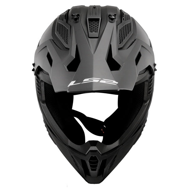 LS2 Gate II Off-road Helmet Solid Matte Black 2XL - Driven Powersports