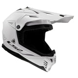 LS2 Gate II Off-road Helmet Solid White MD - Driven Powersports