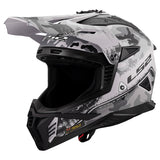 LS2 Gate II Off-road Helmet Carbine Gray/Black SM - Driven Powersports