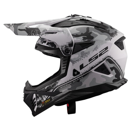 LS2 Gate II Off-road Helmet Carbine Gray/Black SM - Driven Powersports