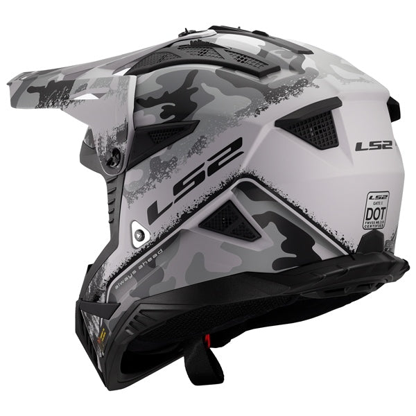 LS2 Gate II Off-road Helmet Carbine Gray/Black SM - Driven Powersports