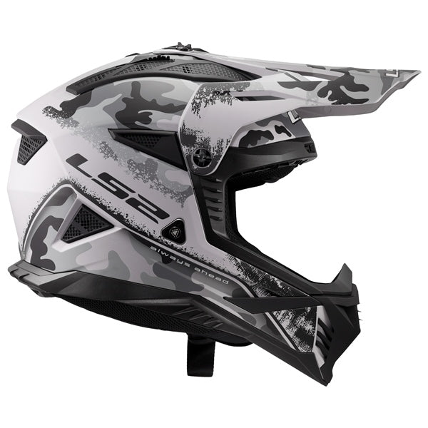 LS2 Gate II Off-road Helmet Carbine Gray/Black SM - Driven Powersports