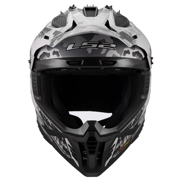 LS2 Gate II Off-road Helmet Carbine Gray/Black SM - Driven Powersports