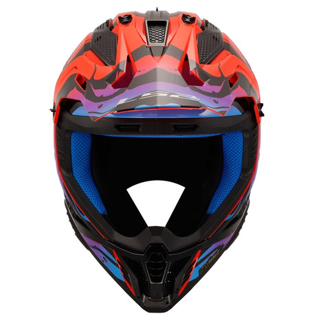 LS2 Gate II Off-road Helmet Wash Red/Blue/Purple 2XL - Driven Powersports
