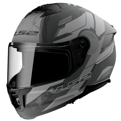 LS2 Stream II Full Face Helmet Shadow Light Gray MD - Driven Powersports